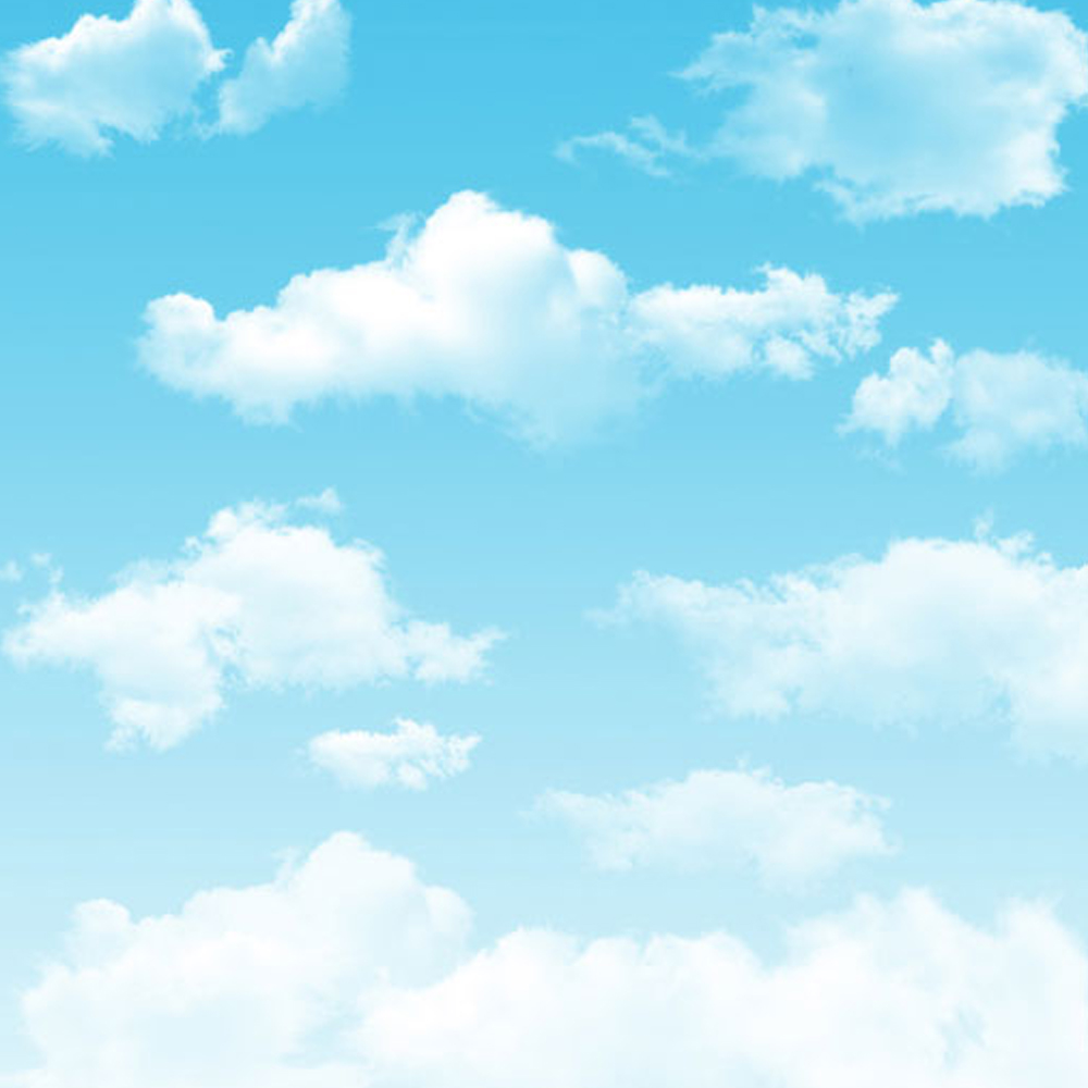 Blue Sky White Clouds Baby Pilot Photography Backdrop