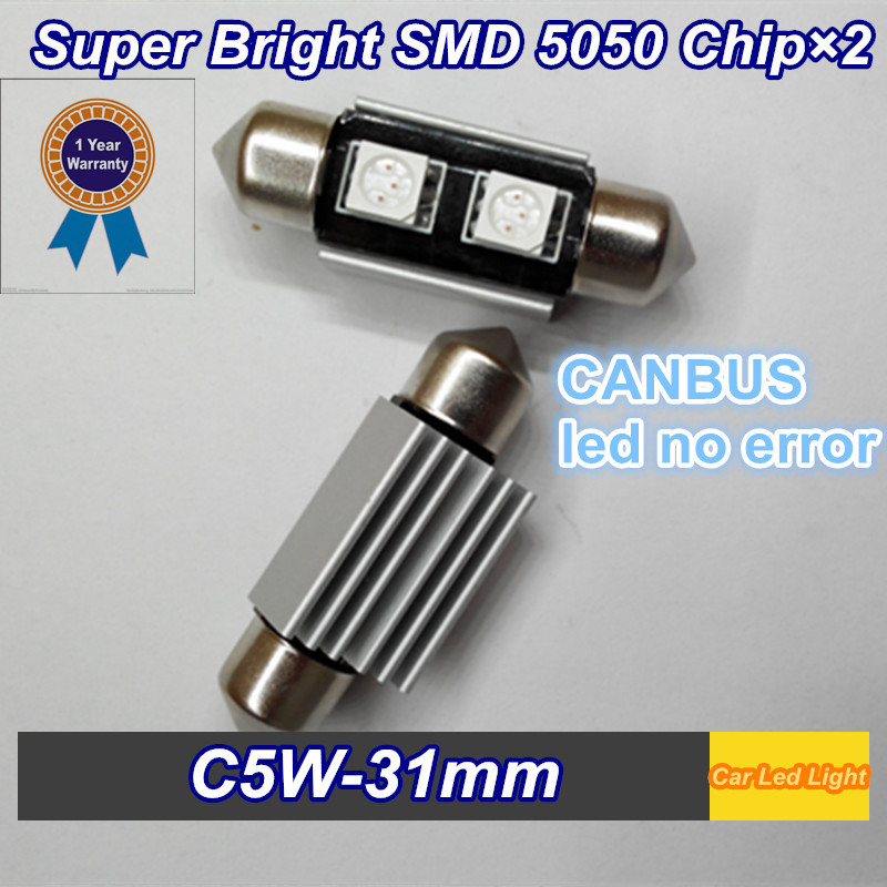 10 шт. C5W 31 мм CANBUS DC 12 В лампы для чтения багажнике номерного знака опт и розница