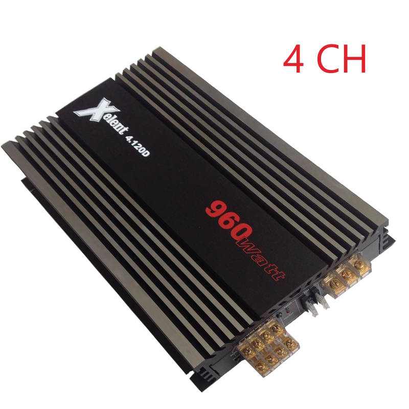 Фотография 4CH High powerful class AB  audio Amplifier,  best quality stereo RMS 4x120 watts car acoustic amplifier drop shipping wholesale