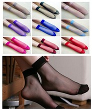 lady s girl s Transparent Thin Crystal Socks women socks 12 basic colors nude coffee grey