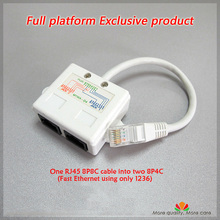 Exclusive Product Ethernet cable extender Network splitters RJ45 Interface Male to dual Female JB 8P8C cable into 1236/4578