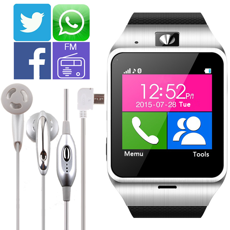 2016 новый Aplus GV18 Smartwatch Bluetooth Смарт Часы Для Android IOS Телефон поддержка SIM Карты ПАМЯТИ SMS GPRS NFC FM PK DZ09 GT08 U8