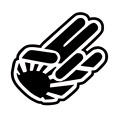 15 14CM Shocker Rising Sun JDM Cartoon Reflective Car Stickers Gesture to Think For Yourself Bumper