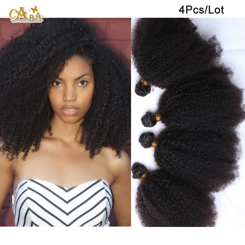 Queen Hair Products Virgin Mongolian Tight Curly Hair 4or5pcs Lot