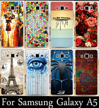 22 styles Fashion DIY printed hard mobilephone case cellphone case hood cover shell for samsung galaxy A5 A500 A5000 case