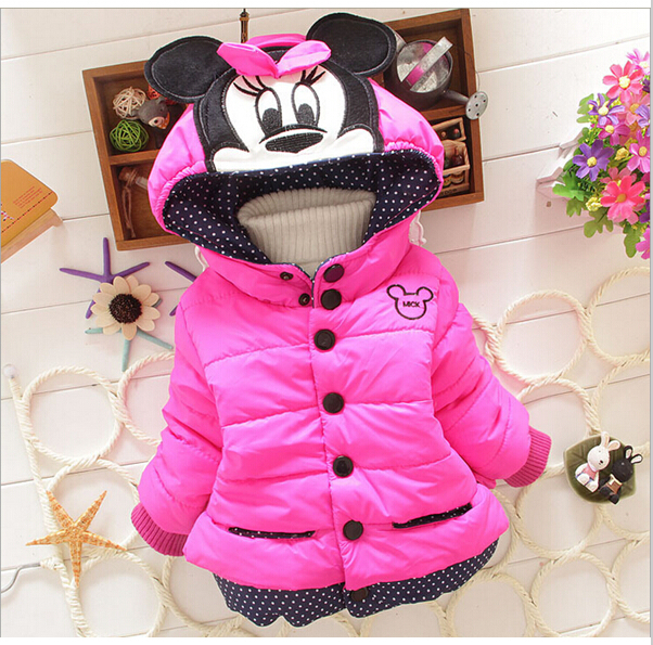 2015 children outerwear baby girls cotton Hooded coats Winter Jacket Kids Coat children s winter clothing
