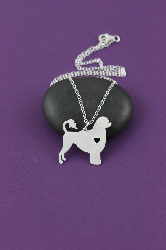 SALE - Portuguese Waterdog - Dog Pendant - Dog Breed - Sterling Silver Charm - Personalized Pets - Necklace - Adopt - Christmas Gifts