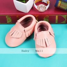 New 23 colors quality genuine leather baby shoes moccasins shoes for girls and boys first walkers