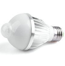 Hot Lighting Bulb AC85-265V 5W E27 Auto Motion Sensor Detection LED Light Lamp Bulbs