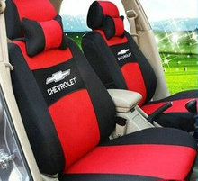 Embroidery Logo Car Seat Cover Front & Rear Complete 5 Seat For Chevrolet Epica Malibu Free Shipping Grey|Red|Beig|Blue