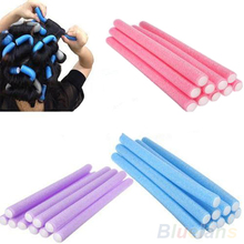 10Pcs set Curler Makers Soft Foam Bendy Twist Curls DIY Styling Hair Rollers Tool for Women