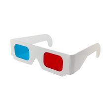 DHL free shipping (500pcs/lot) Blank Paper Red Blue/Cyan 3D glasses for 3D pictures, 3D games, 3D movies