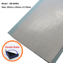 50pcs/lot 3M 20x20mm Thermally Conductive Adhesive Transfer Tapes thermal pad double sided tape for heat sink heatsink radiator