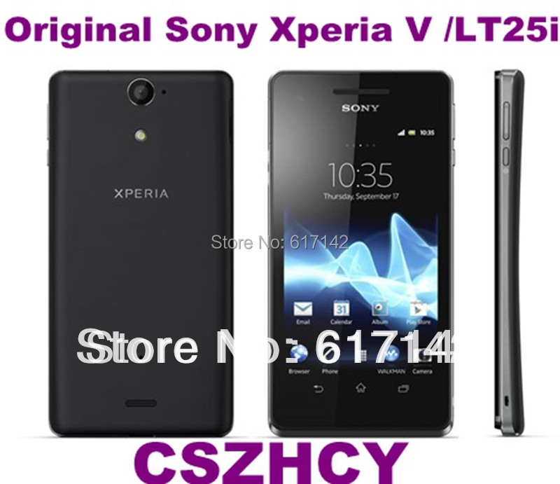 5pcs lot Original Unlocked Sony LT25i Xperia V 3G Smart cellphone Dual core 4 3 inch