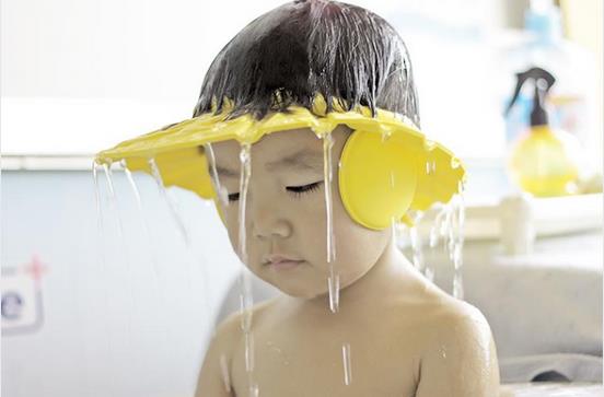 Гаджет  Adjustable Convenient Baby Child Kids Shampoo Bath Shower Cap Hat Wash Hair Shield #YE01022 None Детские товары