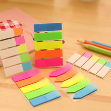 3PCS Colorful Post It Fluorescent Sticker Bookmark Marker Memo Flags Index Sticky Note Stationery Novelty