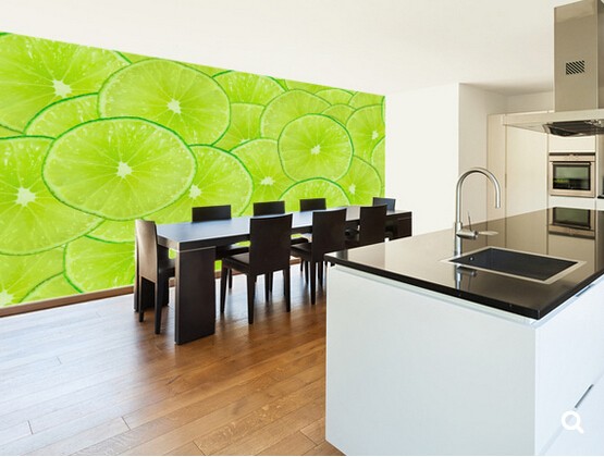 Custom Modern Wallpaper Limes 3d Photo For Background Wall Living