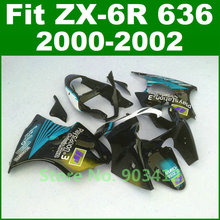 Play Station 3 Fairing kit For Kawasaki Ninja ZX6R fairings 2000 2001 2002 year model 00 01 02 zx 636 bodywork kit B14A
