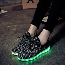 2016 New Arrival Casual Shoes Led Shoes Glowing LED Men Women Fashion Luminous Lighted UP LED Shoes