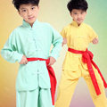 Children Stage Performance Costumes Tai Chi Martial Arts Wing Chun Outfits Boys Girls Fitness Suit Chinese