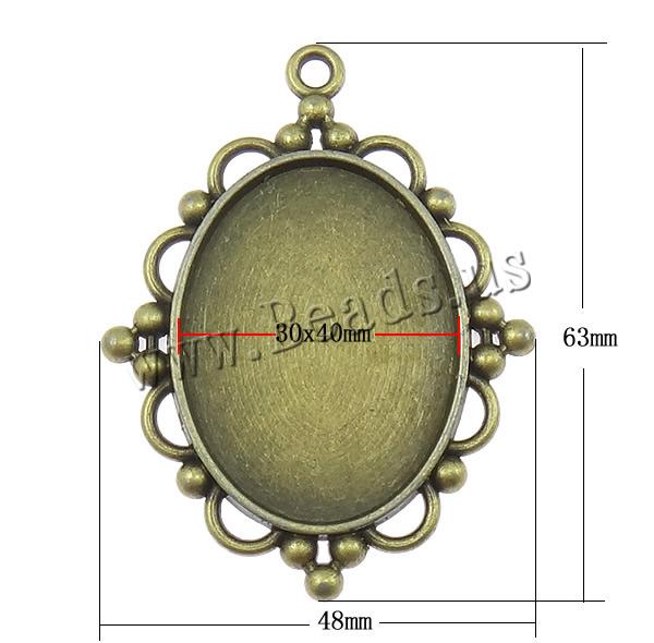 Free shipping!!!Zinc Alloy Pendant Setting,chinese style, antique bronze color plated, nickel, lead & cadmium free, 48x63x3mm