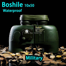 Nuevo llega el 100% genuino estándar militar boshile10x50 binoculares de alta potencia HD van brújula envío gratis