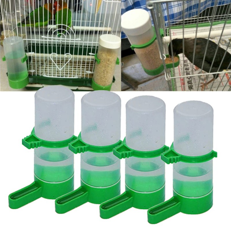 Bird Pet Drinker Feeder Water Clip For Aviary Budgie Cockatiel