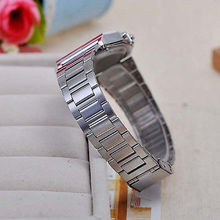 Classic Men Women Retro Stainless Steel LCD Digital Sports Stopwatch Wrist Watch