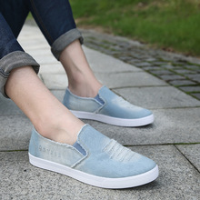 Denim Casual Shoes Men Canvas Shoes Summer Men Flats 2016 Slip On Zapatillas Hombre Walking Shoes Outdoor Chaussure Homme