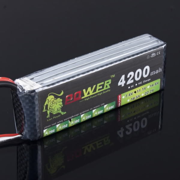 LION RC Lipo battery 3S 11.1v 4200mah 30C RC airplane lipo battery factory-outlet goods of consistent quality free shipping LION