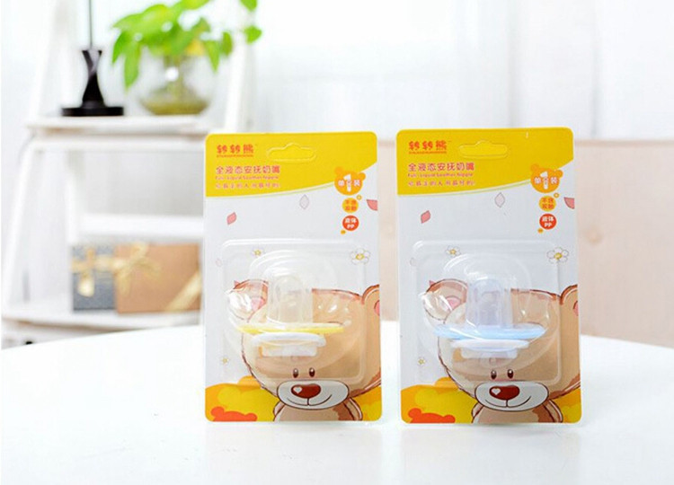 Safety Thumb Type Breast Shaped Pacifier Baby Accessories Product Standard Silica Gel Baby Nipple Bottle Baby Soother Dummy (4)