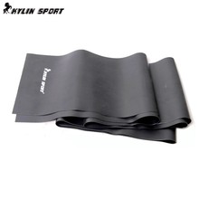 2m Resistance Exercise Fitness Band Training Black Yoga Rubber Pilates Stretch for wholesale and free shipping