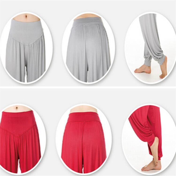 Yoga Pants Women Plus Size Colorful Bloomers Dance Yoga TaiChi Full Length Pants Smooth No Shrink Antistatic Pants Fast Shipping 2015