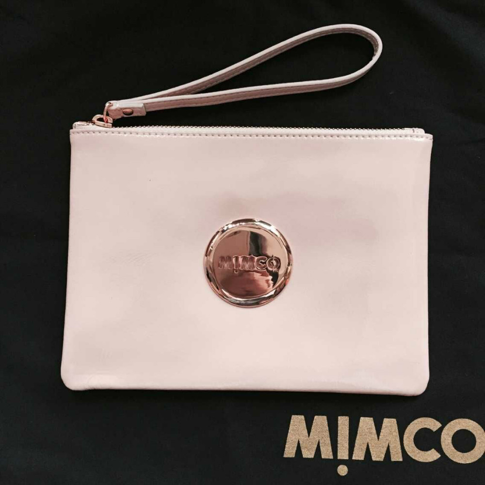 new arrived Mimco Medium Lovely pouch Patent BLUS...