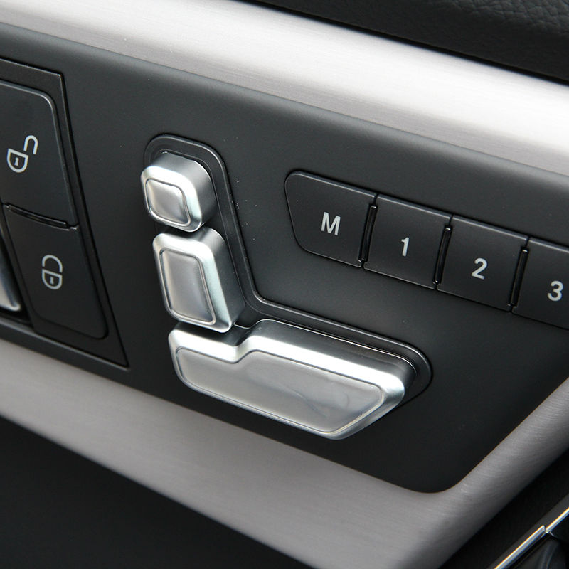 6pcs Chrome Seat Adjust Button Cover Trim For Mercedes Benz W246 W212 W146 X204 X156 B