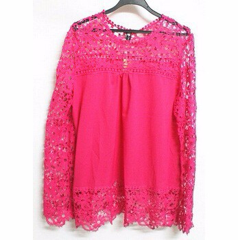 5XL-Large-Size-Fashion-Women-Lace-Long-Sleeve-Chiffon-Blouses-Shirt-Crochet-Blusa-Tops-Blusas-Femininas (4)