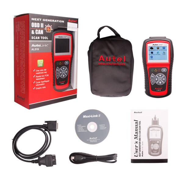 2014 New Arrival Autel AutoLink AL519 OBDII/CAN SCAN TOOL AL 519 Original OBD2 Code Scanner