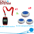 Wireless Table Buzzer Bell System Long Range Distance Order Service Pager For Resraurant CE Passed 1