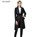 Hot Women Trench 2017 New Fashion Winter Warm Women s Slim Long Coat Trench Windbreaker Outwear