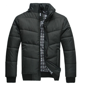 Winter Coat Men black puffer jacket warm fashion male overcoat parka outwear cotton padded hooded down
