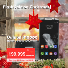 Original Oukitel K10000 4G FDD LTE Smartphone Android 5.1 Lollipop 5.5 inch 10000mAh Battery 2GB+16GB ROM 720P 13MP Mobile Phone