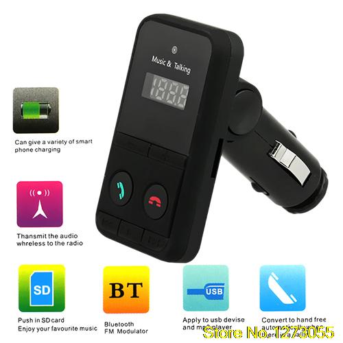 Bluetooth Car Kit mp3-  FM   SD USB -    6IHU
