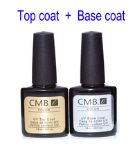 New CMB Gel Nail Polish Top Coat+Base Coat Kit UV Gel Nail Polish Best on Aliexpress 7.3ml Nail art tools