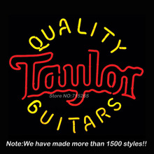 Taylor Quality Guitars Neon Bulbs Store Display Real Glass Tube Custom Design Handcrafted 19×15