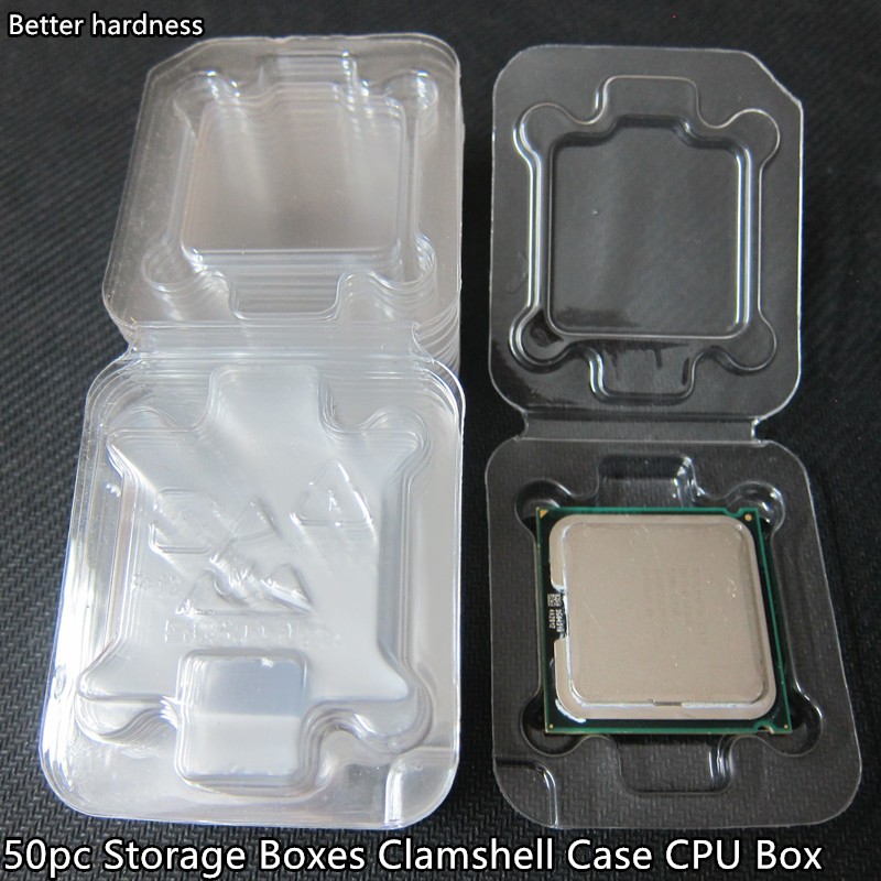 10 pieces//package Clamshell Case Intel 775 775 1155 1156 socket CPU Box 771