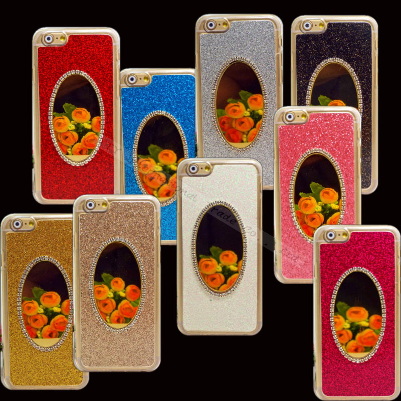 Free Shipping Diamond Glitter Sparkling Bling Mirror Case For font b Apple b font iPhone 6