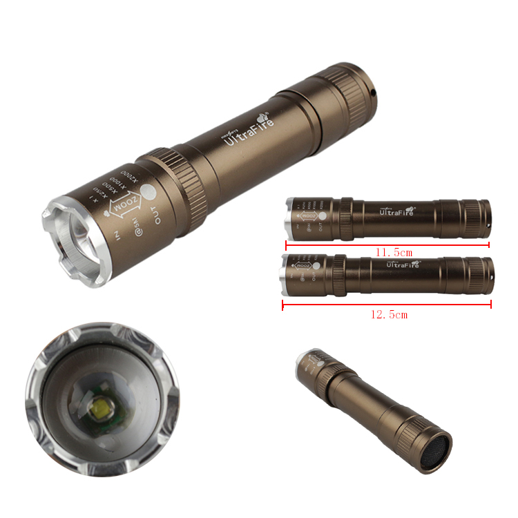 7W 1000LM LED Torch CREE Q5 LED 18650 Flashlight Adjustable Focus tactical Torch Zoom Flash Light Lamp Super Mini For Camping