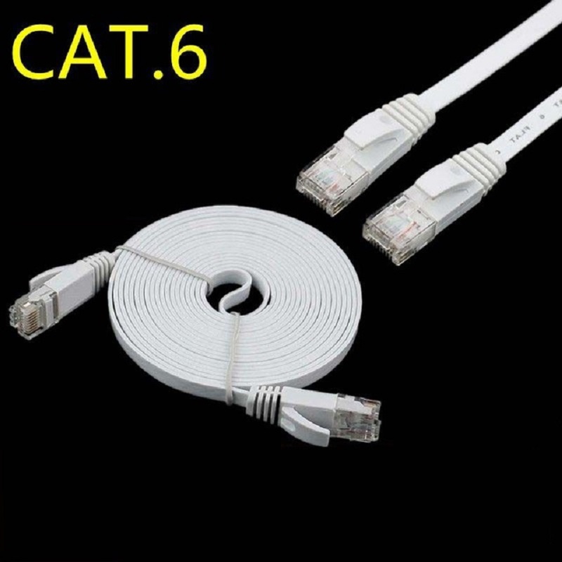 Kawat Tembaga Murni CAT6 Flat UTP Kabel Jaringan Kawat Tembaga Murni CAT6 Flat UTP Kabel Jaringan