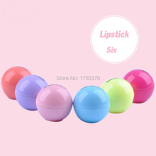 Natural Plant Sphere Lip Pomade Fruit Lip Balm Lipstick Organic Lip Ball Lipstick Gloss Makeup Free Shipping