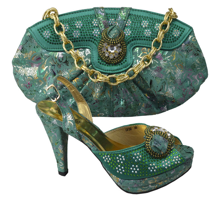 green-top-quality-Italian-ladies-shoes-and-matching-bag-set-latest ...
